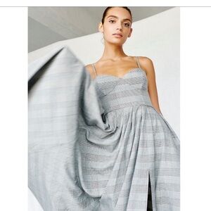 Fame and Partners Womens Size 2 Houndstooth Maxi Dress